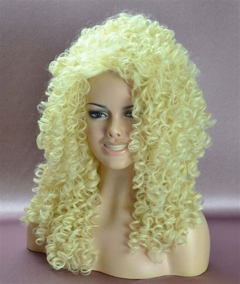 Dolly Curly Long Blonde Wig Collections Wigs Products Extra