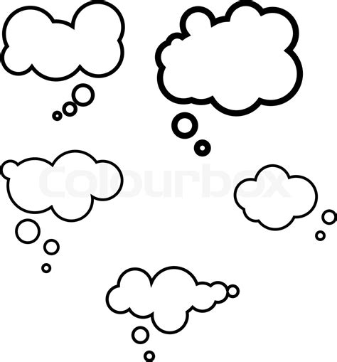 Thought Bubbles Stock Vector Colourbox