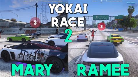 Mary Vs Ramee 1v1 Yokai Race 2 BOTH POVs YouTube