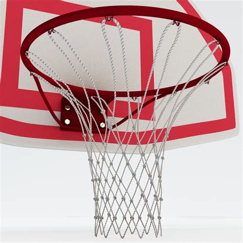 3ds Basketball Hoop Curved Backboard