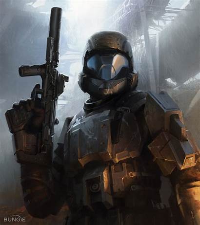 Odst Halo Rookie Characters Artwork Forget Check