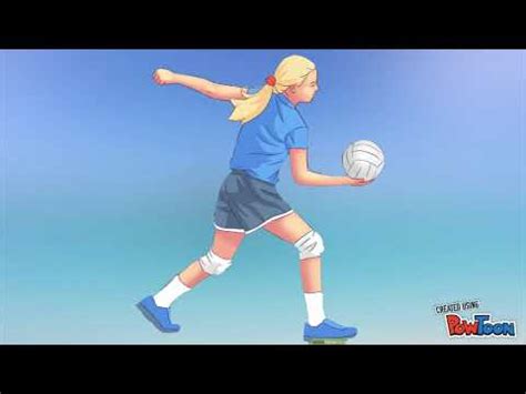 El saque se realiza desde atrás de la línea de fondo. Voleibol: Saque bajo. - YouTube