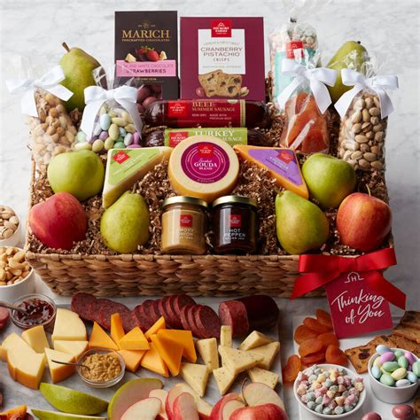 Thinking Of You Grand Fruit And Snack T Basket Hickory Farms