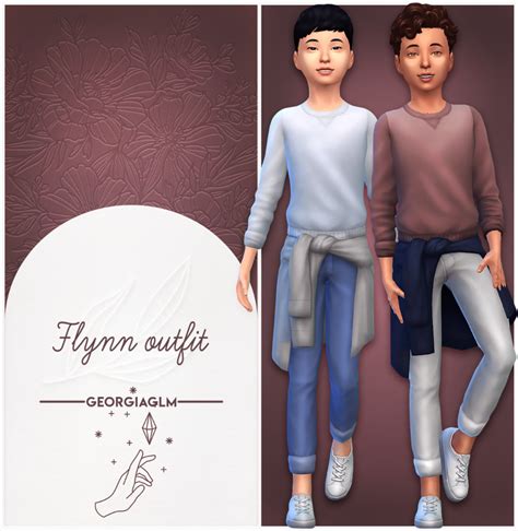 Georgiaglm Flynn Outfit By Georgiaglm Mmfinds Sims 4 Cc Kids