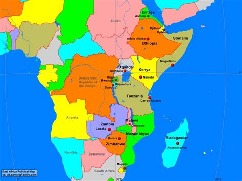 African Cities Map Trans Africa Invest In Addition It Also Shows