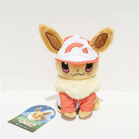 Pokemon Center Original Eevee Plush Doll Toy Sports Wear Let S Go Eevee 81 00 Picclick