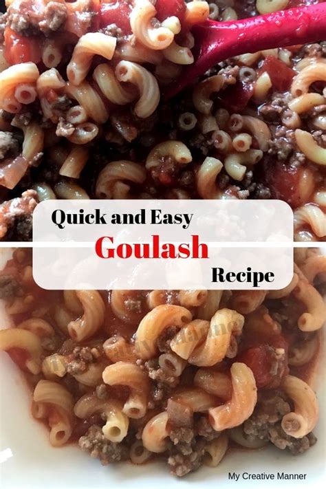 This Goulash Recipe Is A Quick And Easy To Make Loaded With Ground