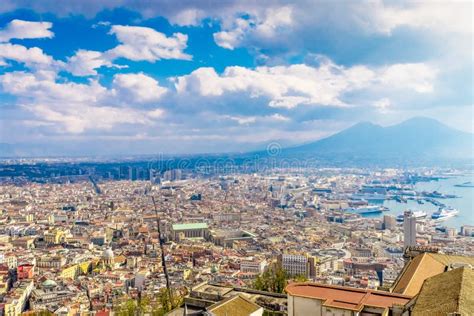 Aerial Shot Of Naples City Center In Campania Italy Stock Photo Image