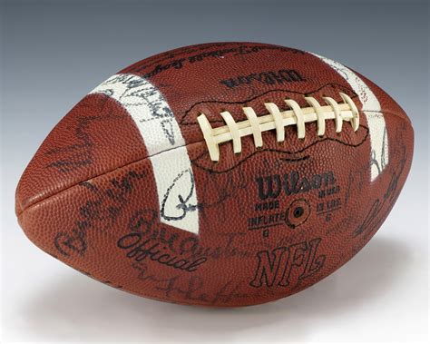 A football, soccer ball, football ball, or association football ball is the ball used in the sport of association football. File:Betty Ford's "Monday Night Football" game ball, 1975 ...