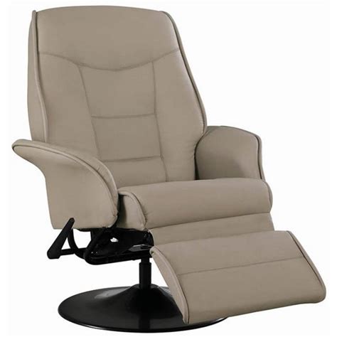 Flash furniture beige faux leather swivel recliner. Furniture Leatherette Swivel Recliner Chair in Bone Finish ...