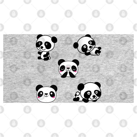 Cute And Playful Panda Sticker Pack Panda T Shirt Teepublic
