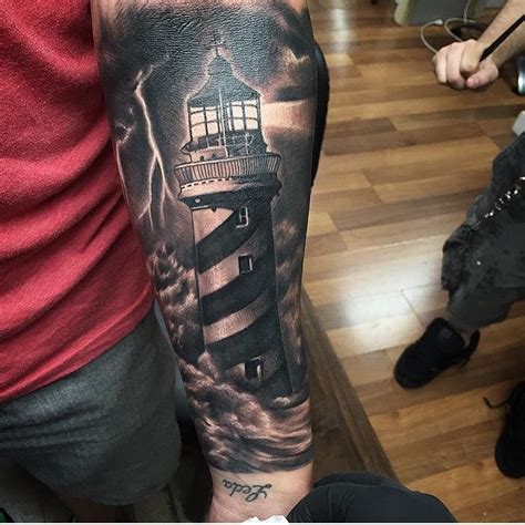 Updated 40 Enduring Lighthouse Tattoo Design August 2020