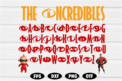 The Incredibles Font Svg The Incredibles Svg The Incredibles Etsy