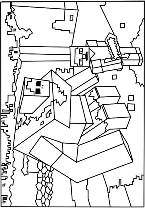 Roblox Minecraft Monster Coloring Pages