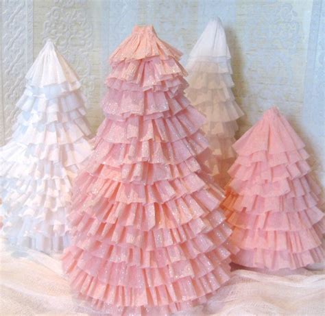 Make Crepe Paper Christmas Trees Dollar Store Crafts