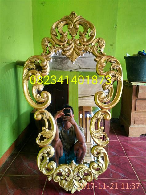 Jual Pigura Cermin Kayu Ukir Jepara Harga Murah Bergaransi Model