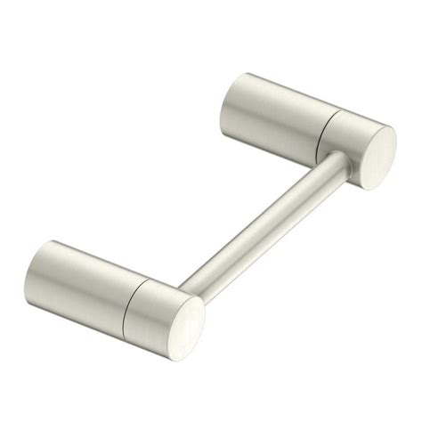 Toilet paper holder is made of zinc with a brushed nickel finish. Shop Moen Align Brushed Nickel Surface Mount Toilet Paper ...