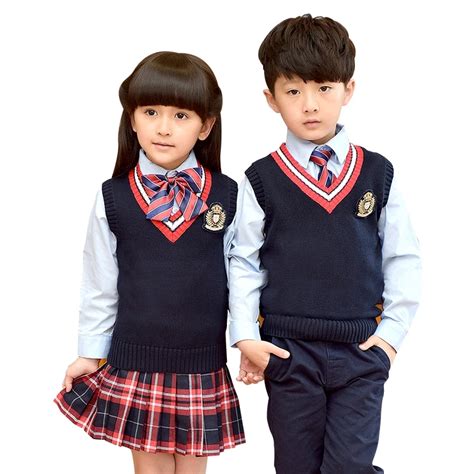 Children Uniforms 2018 Fashion Student School Uniforms Set Suit Girls