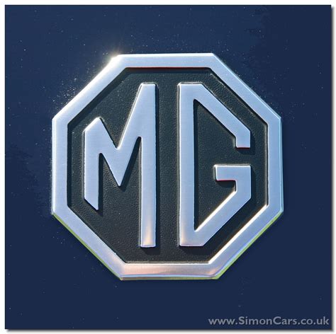 British Made Mgb Mgbgt Mg Midget Noir Chrome Front Grill Badge Mg