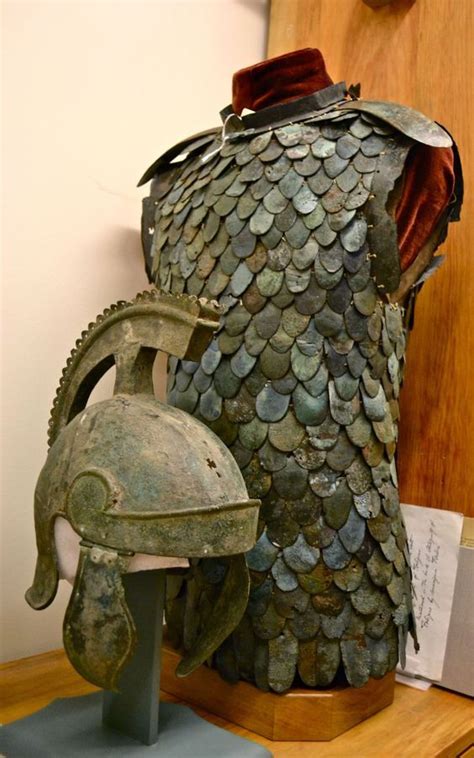 Roman Lorica Squamata Royal Ontario Museum Roman Armor Ancient Armor Lorica