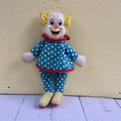 Vintage Bozo The Clown Doll Vintage Knickerbocker Clown Doll Vintage Clown Toy