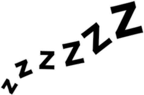 Download Transparent Sleepy Emoji Png Zzz Sleeping Png Clipart