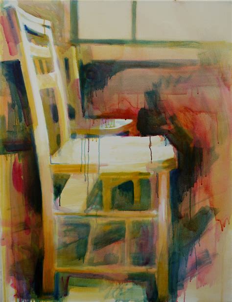Coloured Chairs 7 Oil On Canvas 71x92cm Painting Oil Painting Art