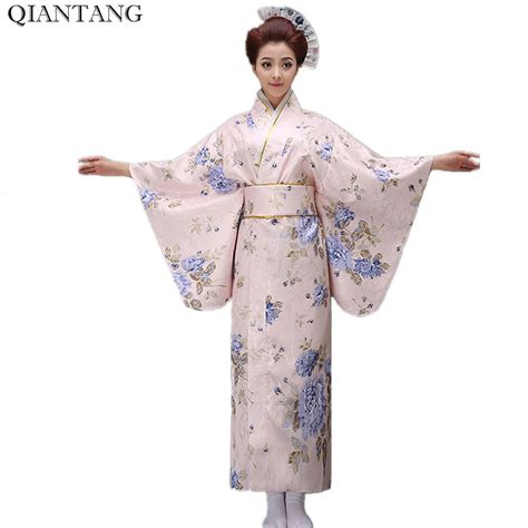 New Arrival Japanese Women Original Yukata Dress Traditional Kimono With Obi Performance Dance