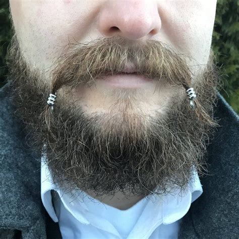Stainless Steel Mustache Bead Kit 1 Dwarvendom Mustache Rings Etsy