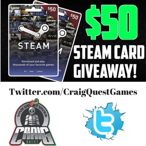 We accept all denomination from major countries and receipt is optional. Win a $50 Steam Gift Card {??} (01/15/2017) via... sweepstakes IFTTT reddit giveaways freebies ...