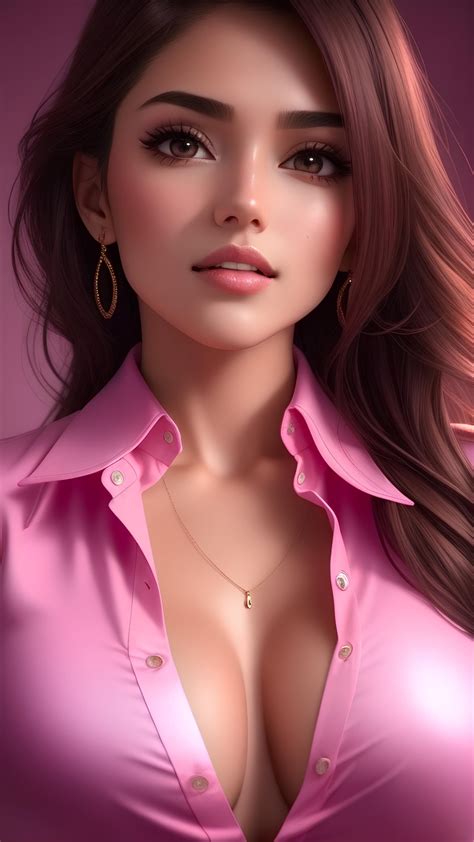 Gorgeous Babe In Revealing Pink Shirt Girls Wear Gorgeous Girls