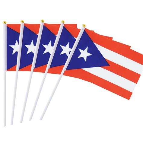 Buy 25 Pack Hand Held Small Mini Puerto Rico Puerto Rican Stick Round Top National Country S