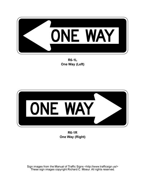 Manual Of Traffic Signs R6 Series Signs