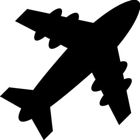 Airplane Silhouette Vector Svg Icon Svg Repo