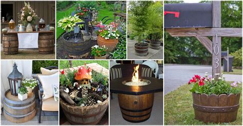 12 Smart Ways To Incorporate Wooden Barrels In Your Yard