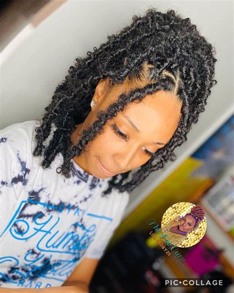 Learn how to style short black hair using black castor oil or jbco collection in this video. Zii💛 on Instagram: "Butterfly Locs 🦋 She came all the way ...