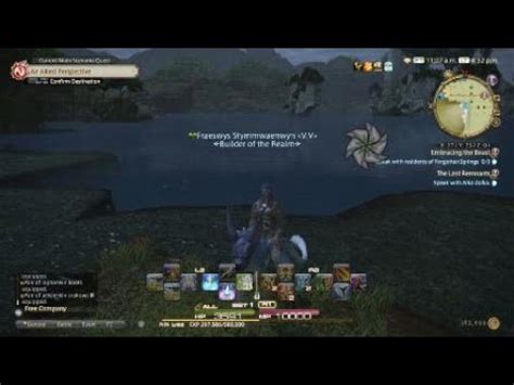 FFXIV Waterskiing On A Dire Wolf YouTube