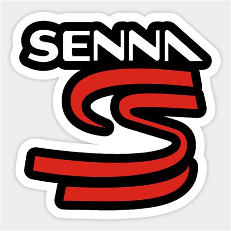 Ayrton Senna Logo Ayrton Senna Sticker Teepublic