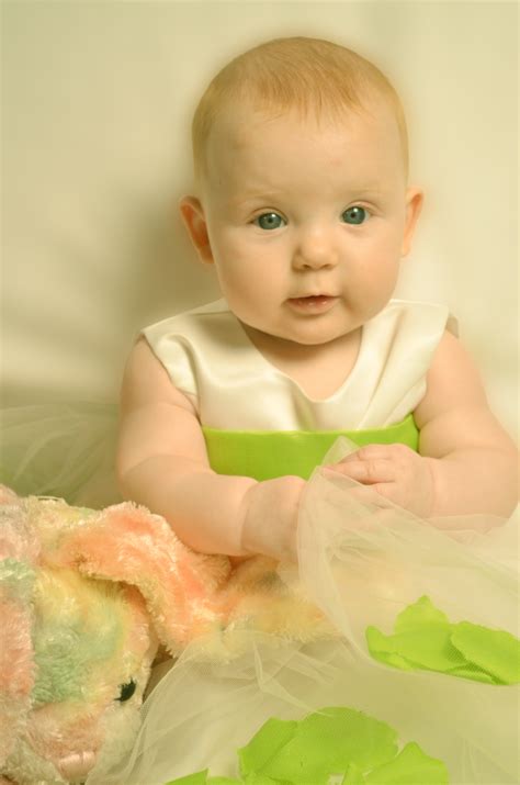 Adorable Caucasian Baby Portrait With Soft Toy Free Image Download