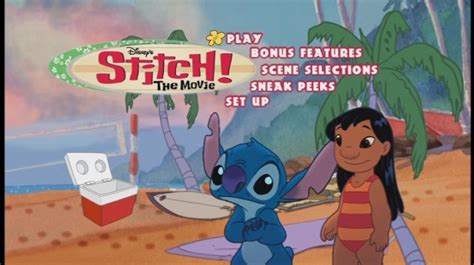 Stitch The Movie 2002 Dvd Menu