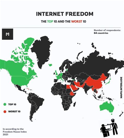 The Best And Worst Countries In Terms Of Internet Maps On The Web