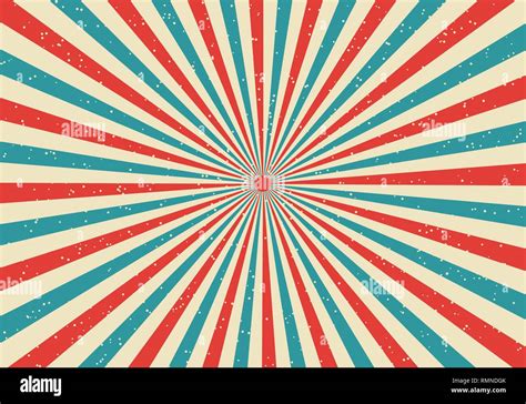 Retro Sunburst And Rays Comic Cartoon Popart Style Background Abstract