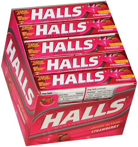 Halls Cough Drops Strawberry Sessionsusa