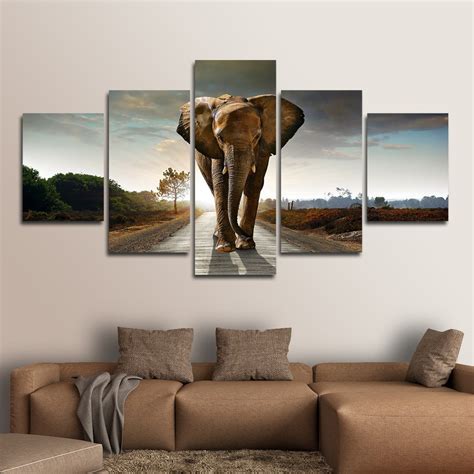 Elephant Stock Multi Panel Canvas Wall Art Elephantstock