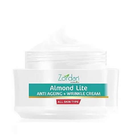 Unisex Herbal Base Zordan Almond Lite Anti Ageing Cream For Personal Packaging Size 50 Gm At