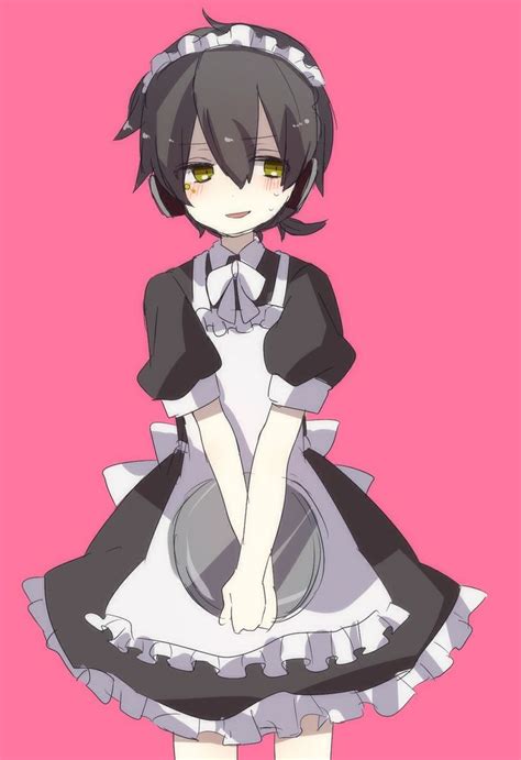 Dark Konoha Kuroha Maid Hehe Maid Outfit Anime Cute Anime Boy