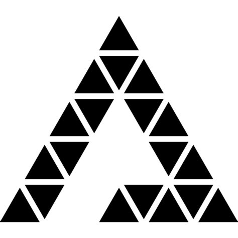 Triangle Of Triangles Free Shapes Icons