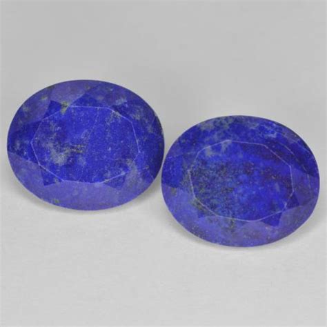 42ct 2 Pcs Deep Violet Blue Lapis Lazuli Gems From Afghanistan