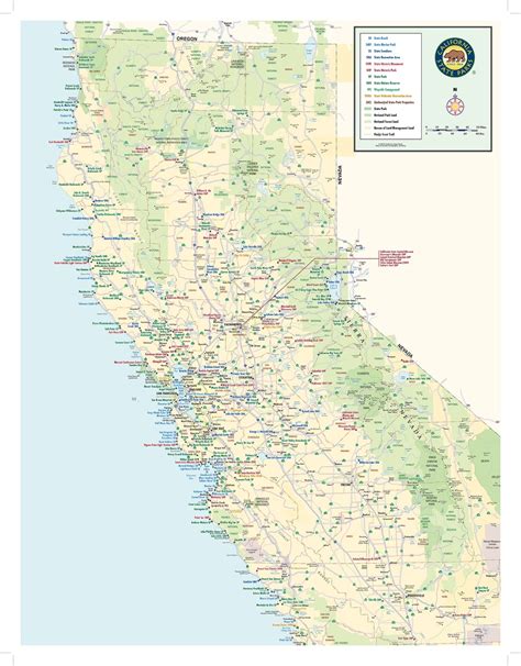 Map California Parks Topographic Map Of Usa With States