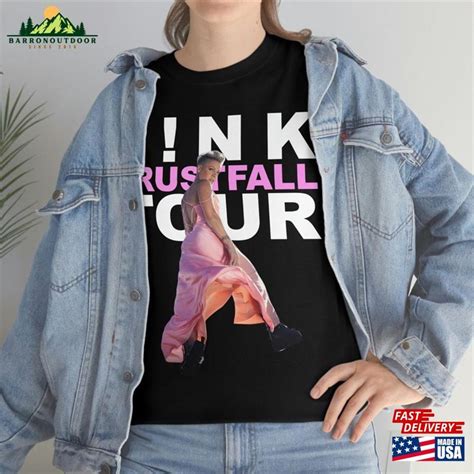 Pink On Tour T Shirt Trustfall 2023 Shirt Hoodie Classic Barronoutdoor